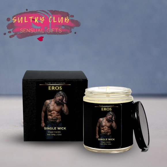 VERSACE EROS TYPE SINGLE WICK CANDLE - Picture 1 of 2